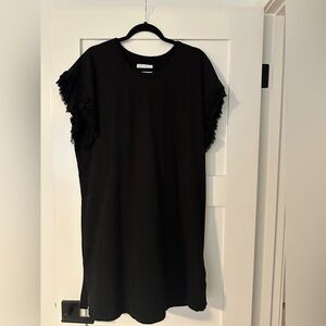 Current/Elliott Ruffle Sleeve T-Shirt Mini Dress